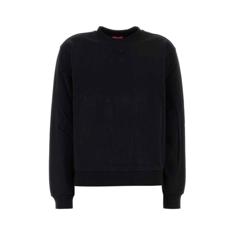 Diesel Women Black Cotton Sweatshirt
